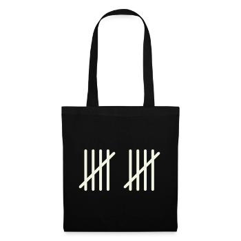 10 strokes - Tote Bag - black - Front