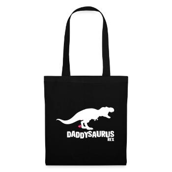 Daddysaurus vatertag geschenk - Stoffbeutel - Schwarz - Vorne