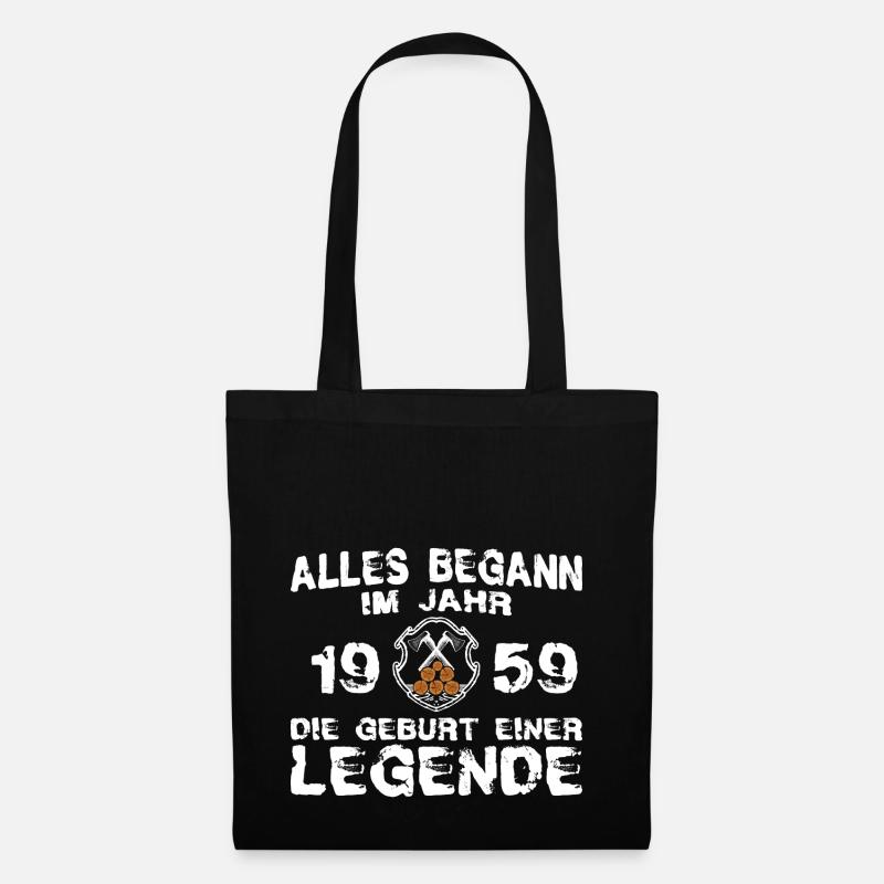 Holz Legende 1959 - Stoffbeutel - Schwarz