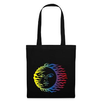 Sun symbol colorful - Tote Bag - black - Front