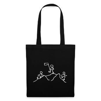 Alpinismes barres de bar - Sac en tissu - noir - Devant