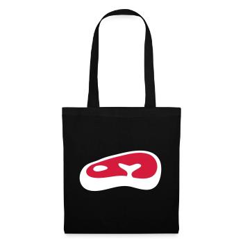 Steak - Stoffbeutel - Schwarz - Vorne