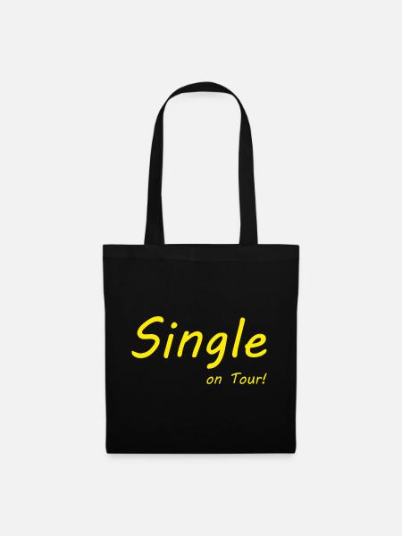 Single on tour - Stoffbeutel - Schwarz