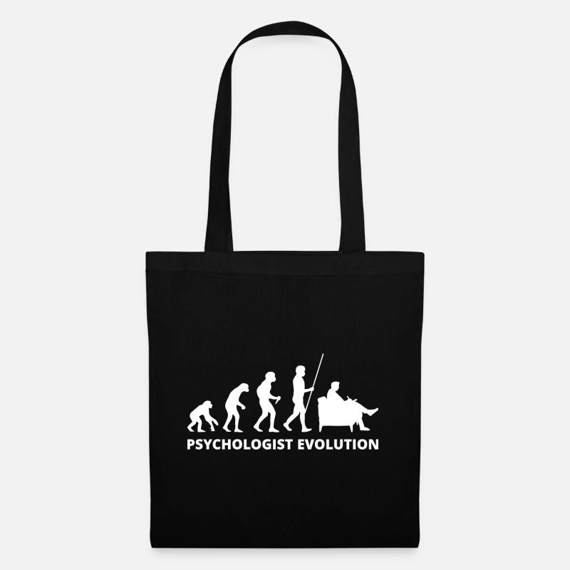 Psychologie Evolution Psychologe Therapeut - Stoffbeutel - Schwarz