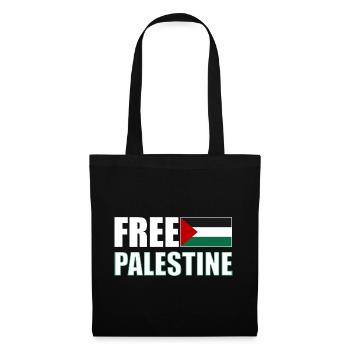 Free Palestine - Sac en tissu - noir - Devant