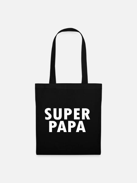Superpapa - Stoffbeutel - Schwarz