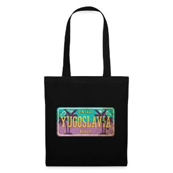 Signe vintage Yougoslavie - Sac en tissu - noir - Devant