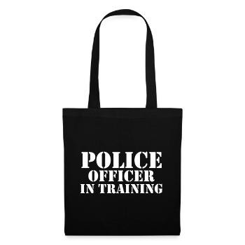 Policier en formation pour les policiers - Sac en tissu - noir - Devant