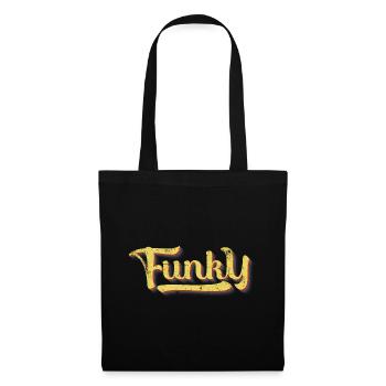 Funky Retro - Tote Bag - black - Front