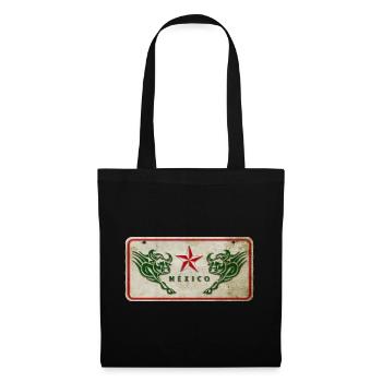Bouclier du Mexique - Sac en tissu - noir - Devant