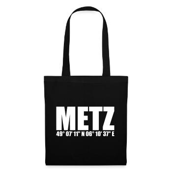 Coordonnées Metz - Sac en tissu - noir - Devant