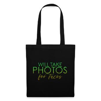 Will Take Photos For Tacos 4 - Tote Bag - black - Front