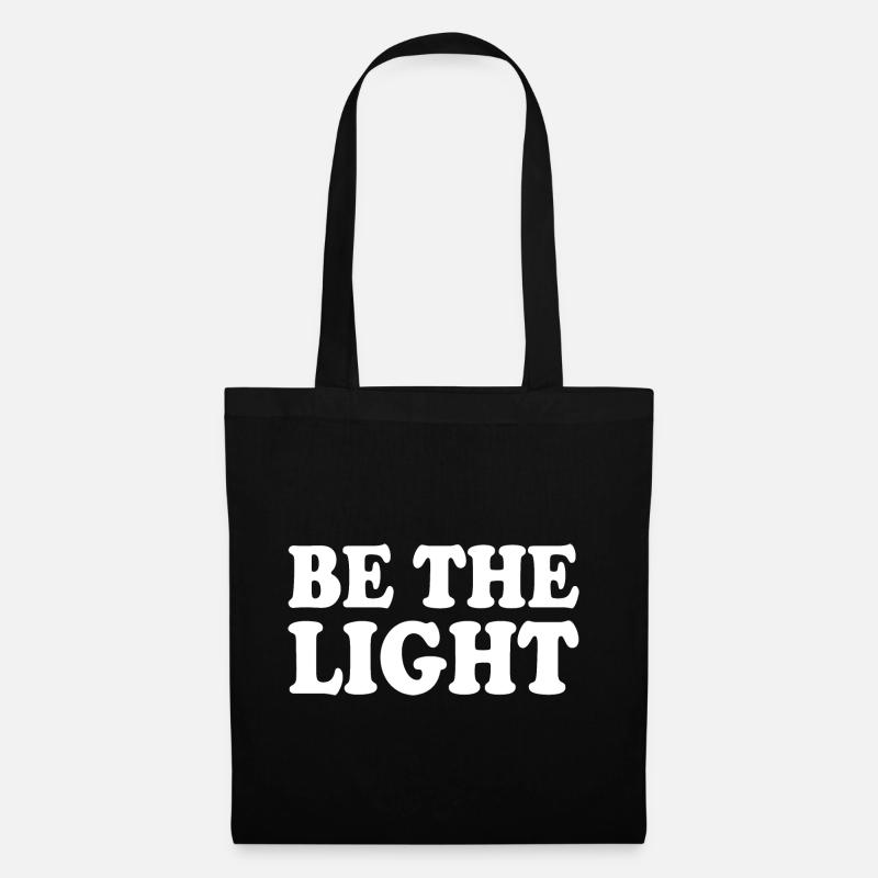 Be the light - Stoffbeutel - Schwarz