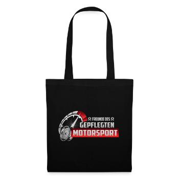 Freunde des gepflegten Motorsport - Stoffbeutel - Schwarz - Vorne