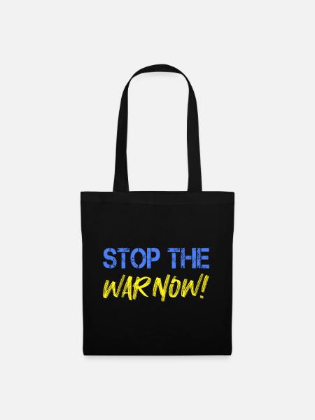 Stop the War Now! - Stoffbeutel - Schwarz