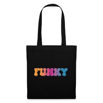Funky Retro - Tote Bag - black - Front