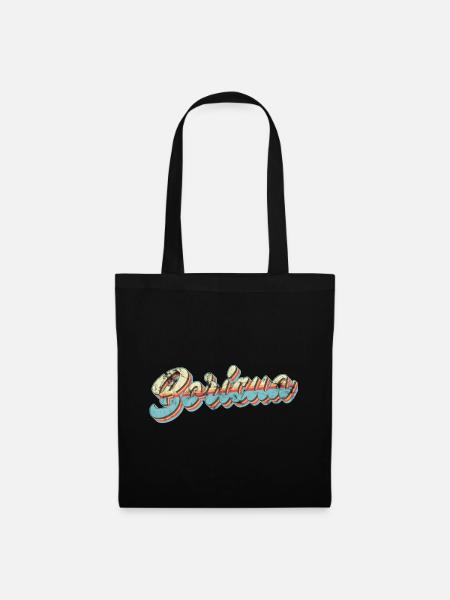 Boricua Retro - Stoffbeutel - Schwarz