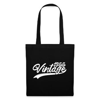 Millésime 1955 Cadeau d’anniversaire 1955 - Sac en tissu - noir - Devant