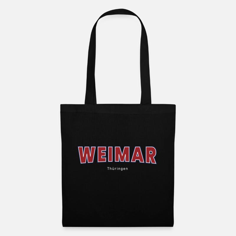 Weimar - Stoffbeutel - Schwarz
