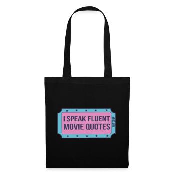 Film drôle - Sac en tissu - noir - Devant