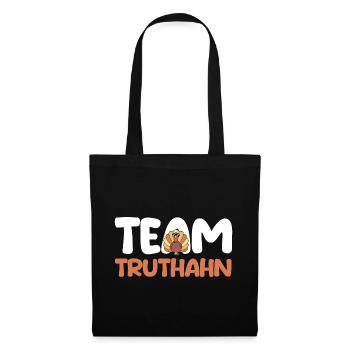 Truthuhn Truthahn - Stoffbeutel - Schwarz - Vorne