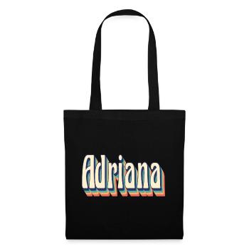 Adriana t-shirt retro vintage t-shirt gift - Tote Bag - black - Front
