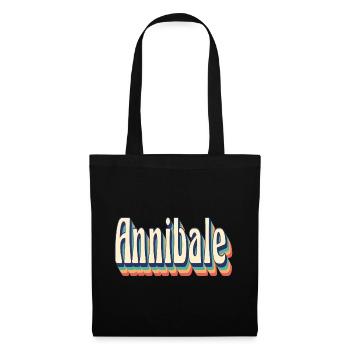T-shirt vintage rétro Annibale t-shirt - Sac en tissu - noir - Devant