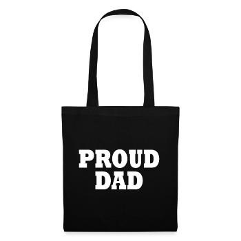 Proud dad - Tote Bag - black - Front