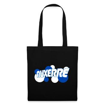 Auxerre Retro Typo Bleu - Sac en tissu - noir - Devant