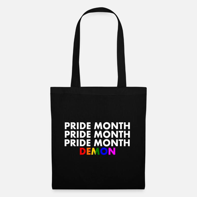 pride month demon - Stoffbeutel - Schwarz