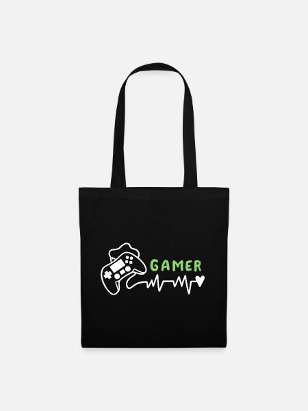 Gamer Gaming - Stoffbeutel - Schwarz