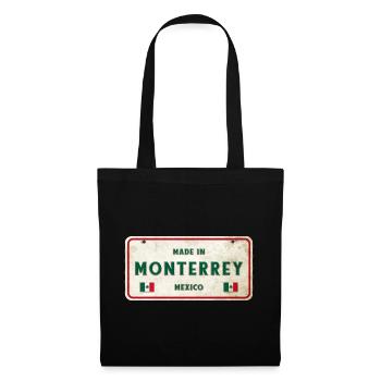 Monterrey Mexico vintage sign design - Tote Bag - black - Front