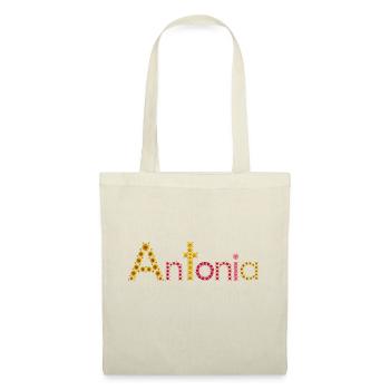 Antonia Flower Alphabet for Accessories & Clothing - Tote Bag - nature - Front