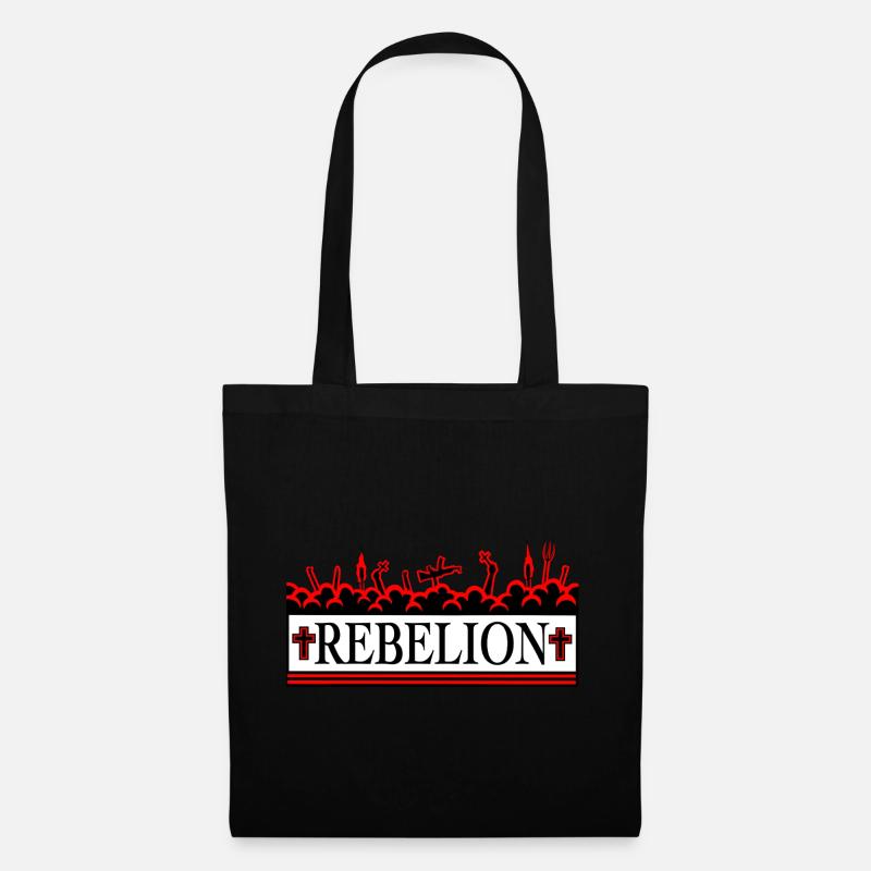 DIE REBELLION ROT. - Stoffbeutel - Schwarz