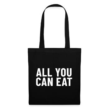 Tout ce que vous pouvez manger - Sac en tissu - noir - Devant