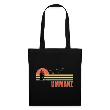 Ostsee Urlaub INSEL UMMANZ Souvenier Lustig - Stoffbeutel - Schwarz - Vorne