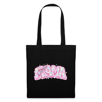 Mama Pastel Leopard – Groovy Varsity Style and Bow - Tote Bag - black - Front