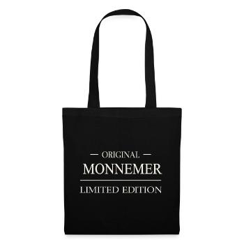 Original Monnemer Limited Edition Mannheim Spruch - Stoffbeutel - Schwarz - Vorne