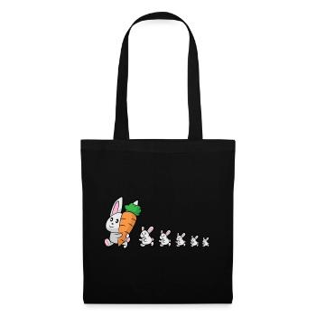 Rabbits - Tote Bag - black - Front