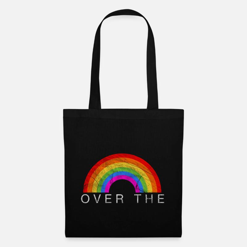 Regenbogen Logo - Stoffbeutel - Schwarz