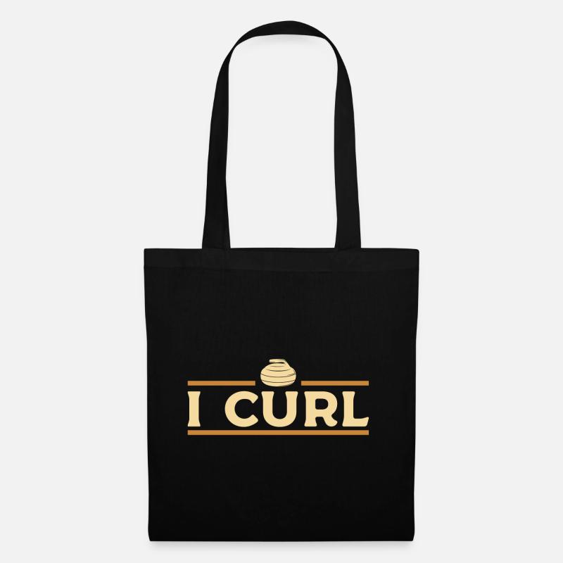 curling - Sac en tissu - noir