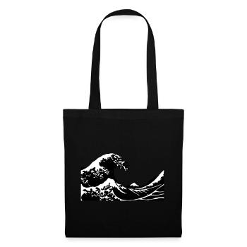 Wave - Vague - Sac en tissu - noir - Devant