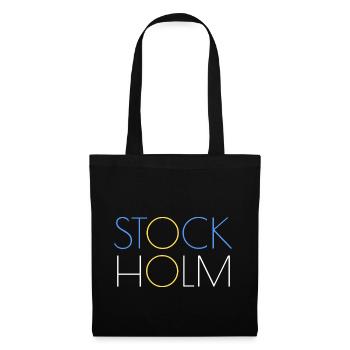 Stockholm Logo - Stoffbeutel - Schwarz - Vorne