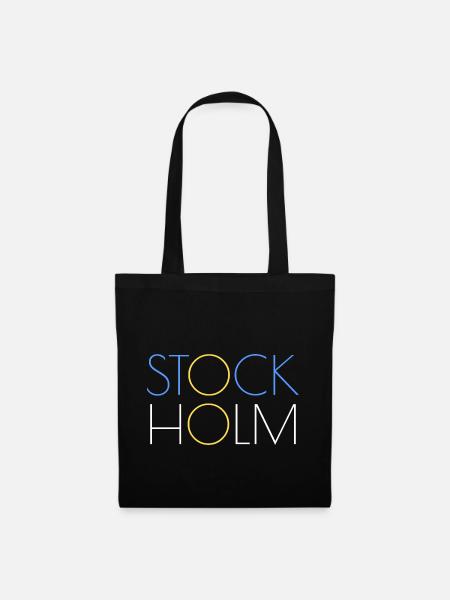 Stockholm Logo - Stoffbeutel - Schwarz