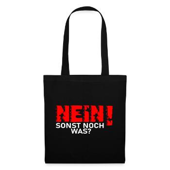 Lustiger Spruch Ironie Sarkasmus Fun - Stoffbeutel - Schwarz - Vorne