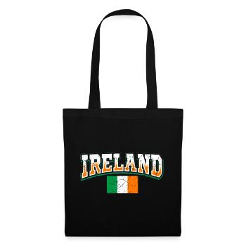 Irlande Fan - Sac en tissu - noir - Devant