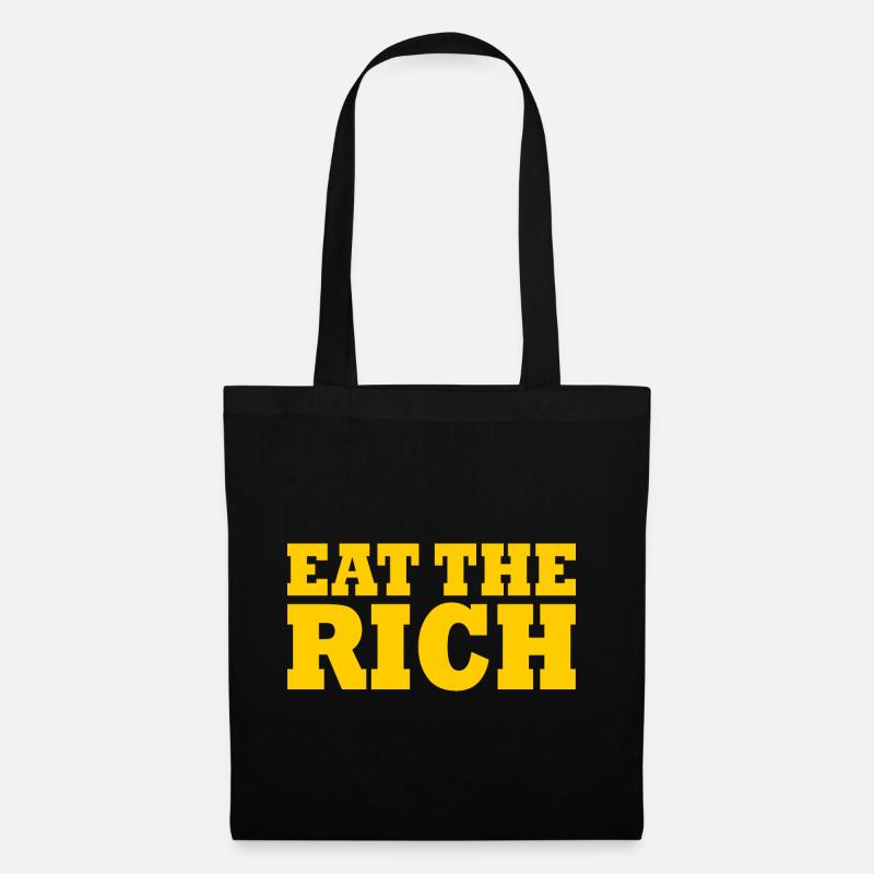 Eat the rich - Stoffbeutel - Schwarz
