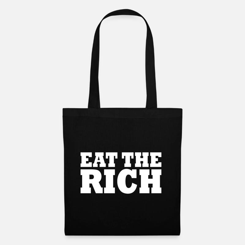 Eat the rich - Stoffbeutel - Schwarz
