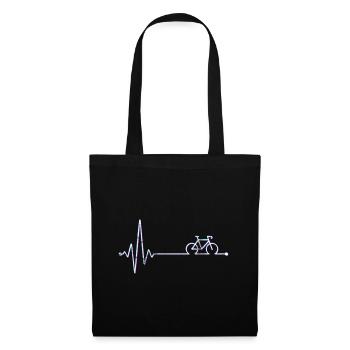 Neon Bike Pulse - Stoffbeutel - Schwarz - Vorne