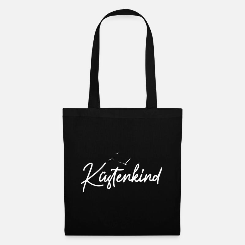 Küstenkind - Stoffbeutel - Schwarz